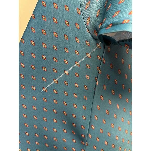 Only Necessities 18/20 Blue Zip Up Floral Paisley House Dress Muu Muu. - Picture 11 of 16